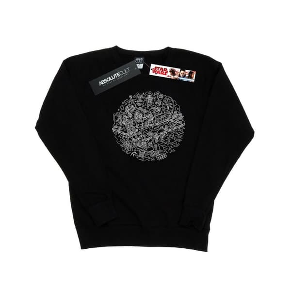 Star Wars Womens/Ladies Christmas Death Star Sweatshirt