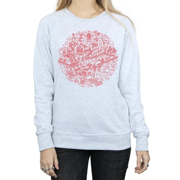 Star Wars Womens/Ladies Christmas Death Star Sweatshirt