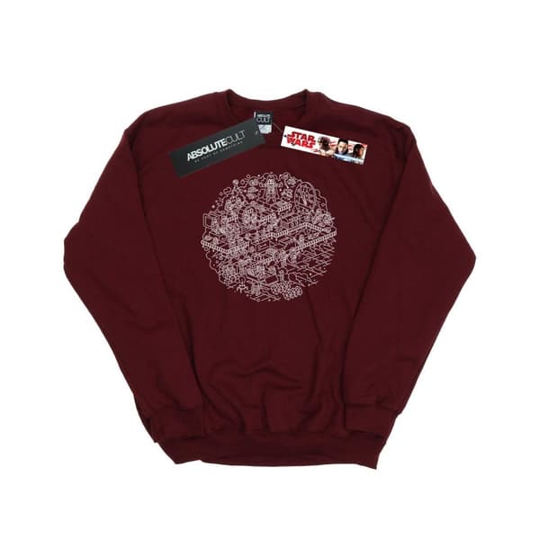 Star Wars Womens/Ladies Christmas Death Star Sweatshirt