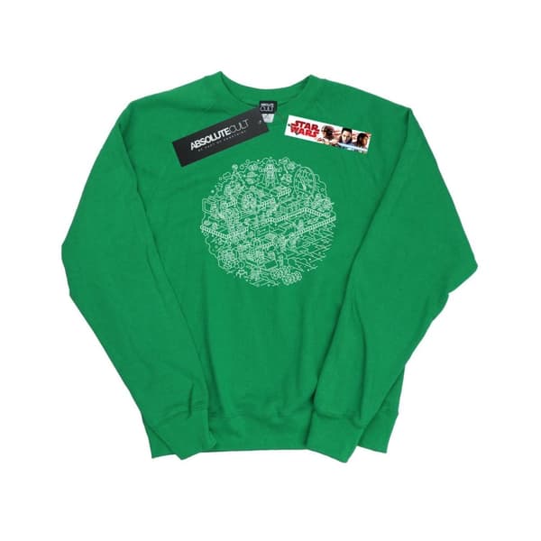 Star Wars Womens/Ladies Christmas Death Star Sweatshirt