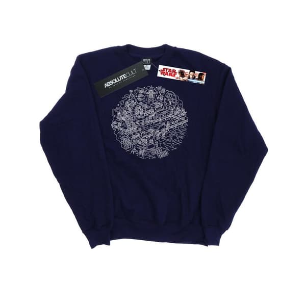Star Wars Womens/Ladies Christmas Death Star Sweatshirt