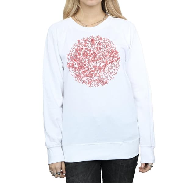 Star Wars Womens/Ladies Christmas Death Star Sweatshirt