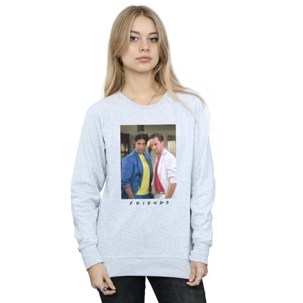 Friends Womens/Ladies Ross And Chandler College Sweatshirt