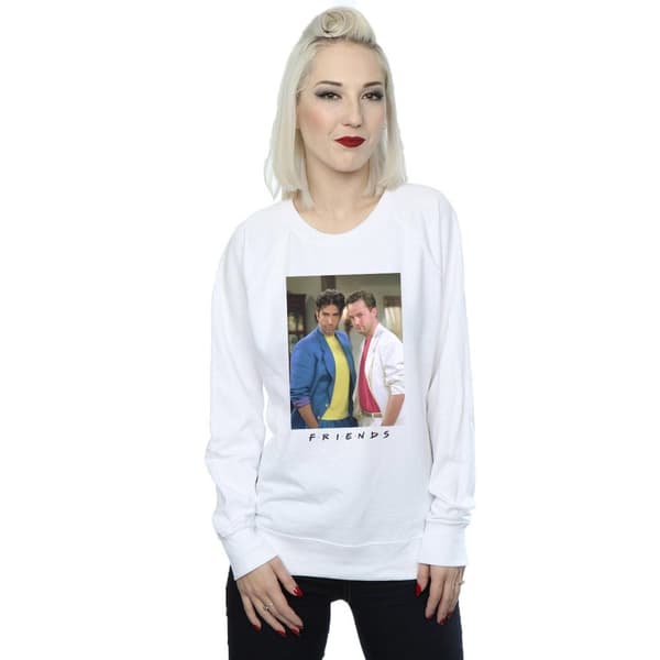 Friends Womens/Ladies Ross And Chandler College Sweatshirt