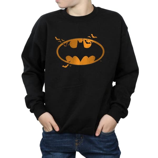 DC Comics Boys Batman Halloween Logo Sweatshirt