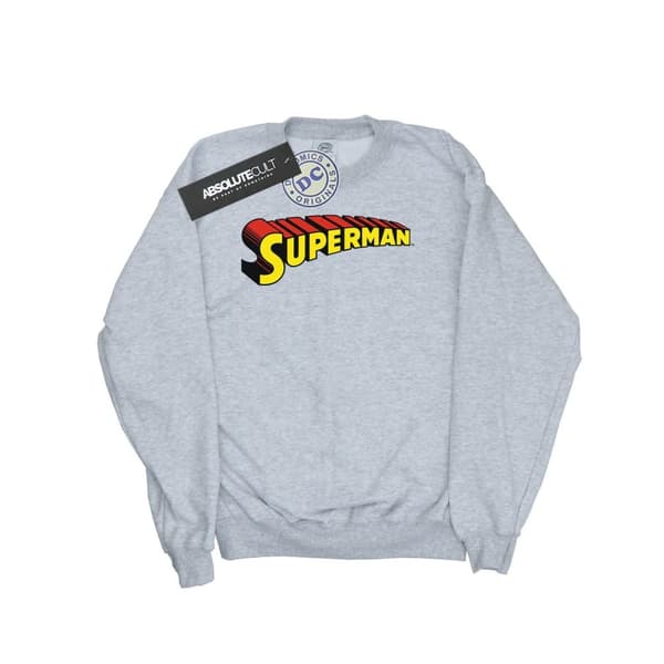 DC Comics Boys Superman Telescopic Loco Sweatshirt Sports Grey 5-6 Years