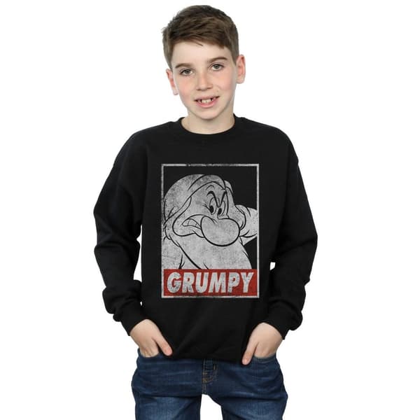 Disney Boys Snow White Grumpy Dwarf Poster Sweatshirt