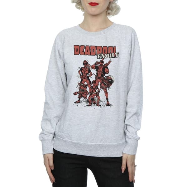 Marvel Sweatshirt med Deadpool-familjegrupp för damer/kvinnor