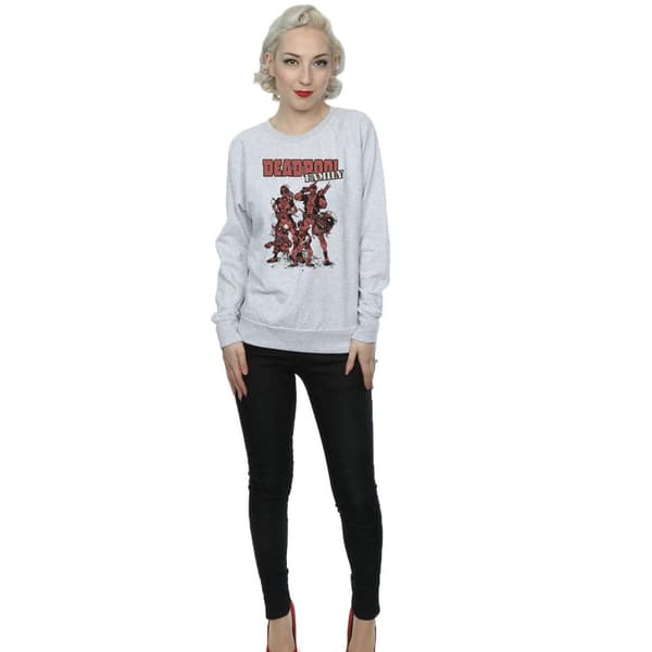 Marvel Sweatshirt med Deadpool-familjegrupp för damer/kvinnor