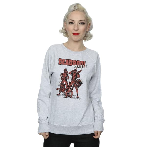 Marvel Sweatshirt med Deadpool-familjegrupp för damer/kvinnor