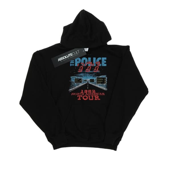 The Police Mens North American Tour V2 Hoodie Black L