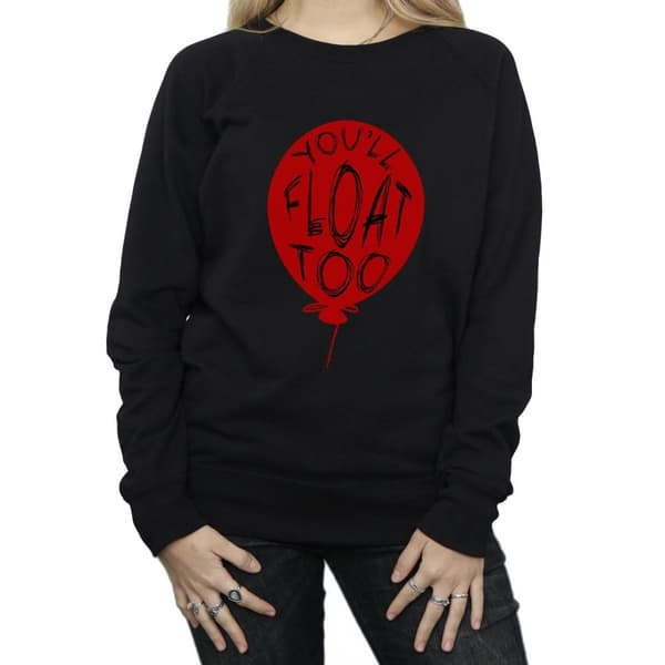 It Womens/Ladies Pennywise You´ll Float Too Sweatshirt