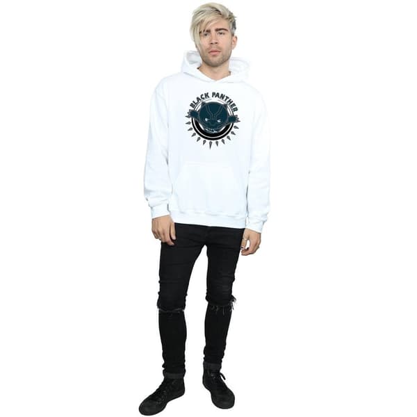 Marvel Mens Kawaii Black Panther Pounce Hoodie