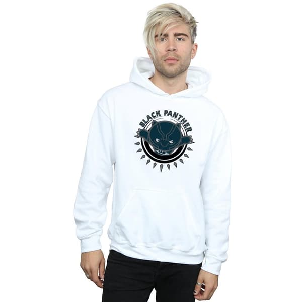 Marvel Mens Kawaii Black Panther Pounce Hoodie