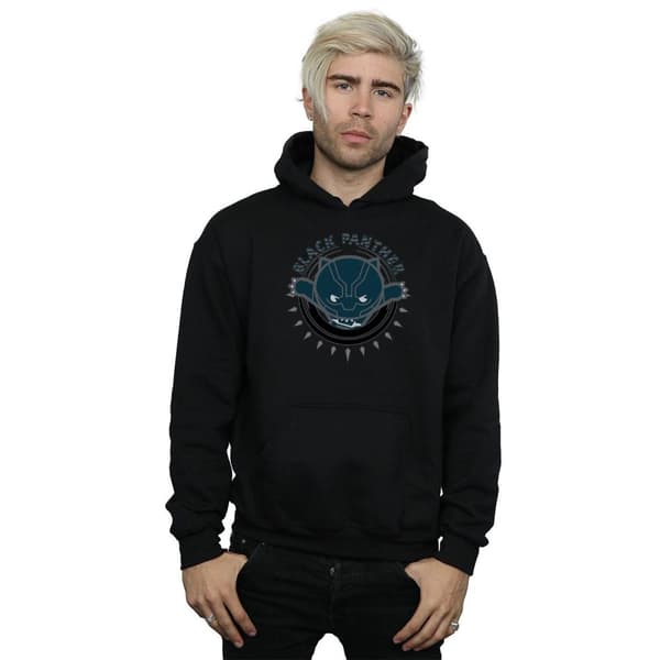 Marvel Mens Kawaii Black Panther Pounce Hoodie