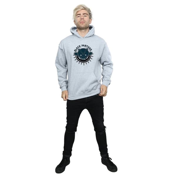 Marvel Mens Kawaii Black Panther Pounce Hoodie