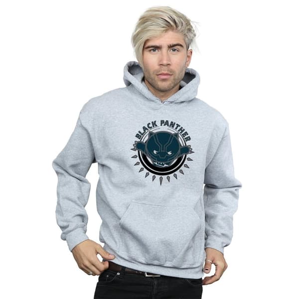 Marvel Mens Kawaii Black Panther Pounce Hoodie