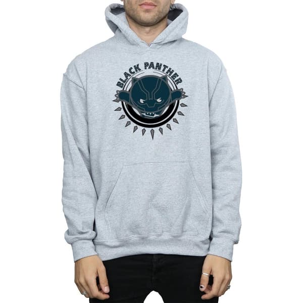 Marvel Mens Kawaii Black Panther Pounce Hoodie