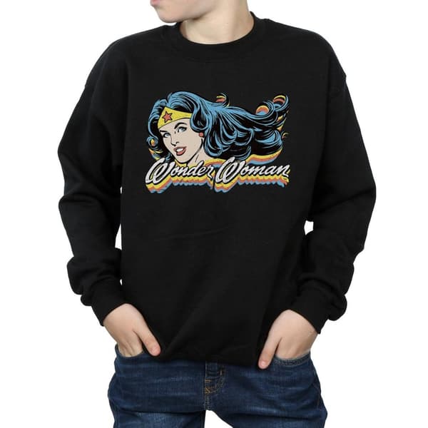 DC Comics Boys Wonder Woman Smile Sweatshirt