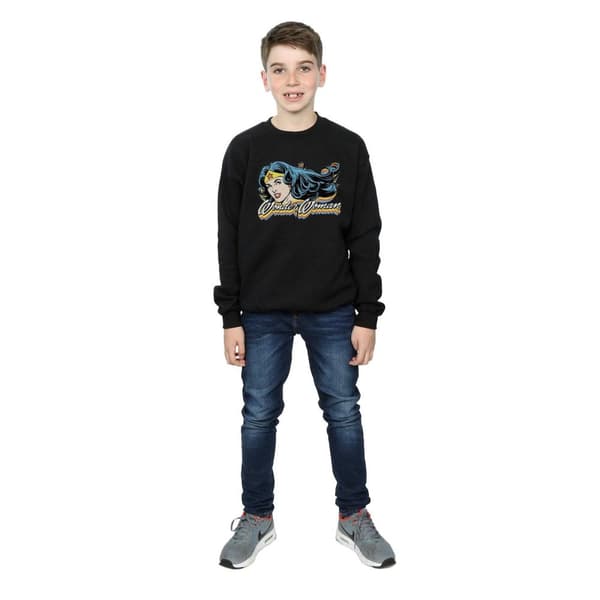 DC Comics Boys Wonder Woman Smile Sweatshirt