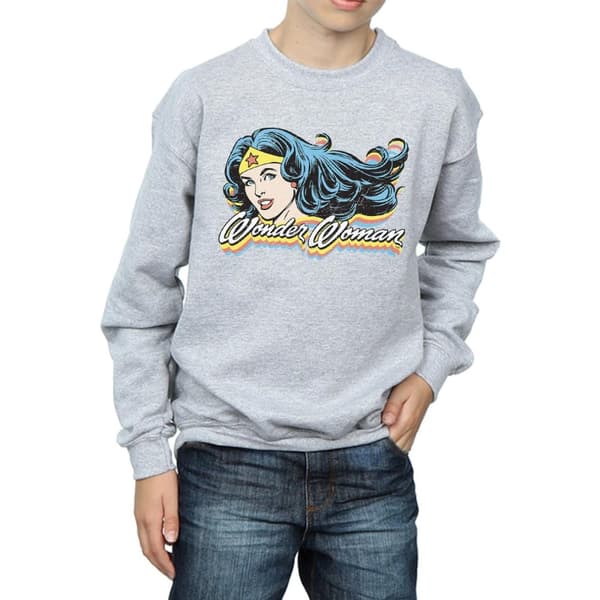 DC Comics Boys Wonder Woman Smile Sweatshirt