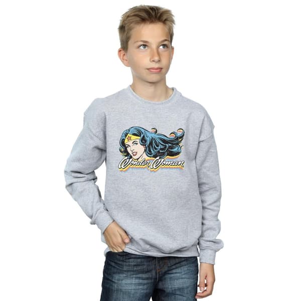 DC Comics Boys Wonder Woman Smile Sweatshirt