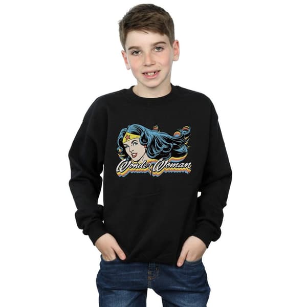 DC Comics Boys Wonder Woman Smile Sweatshirt