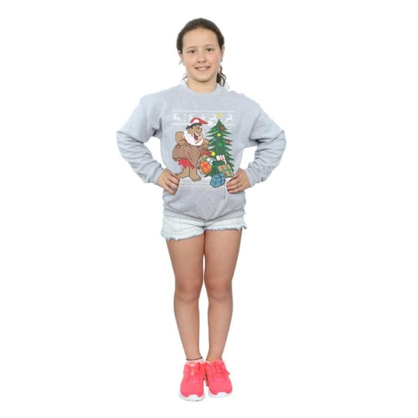 The Flintstones Girls Christmas Fair Isle Sweatshirt