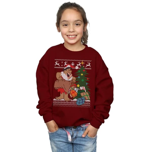 The Flintstones Girls Christmas Fair Isle Sweatshirt