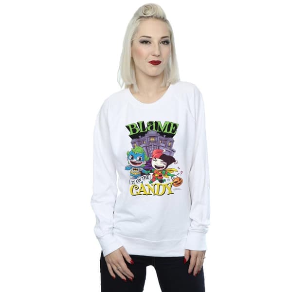 DC Comics Dam/kvinnor Super Friends - Skyll på godiset - Sweatshirt