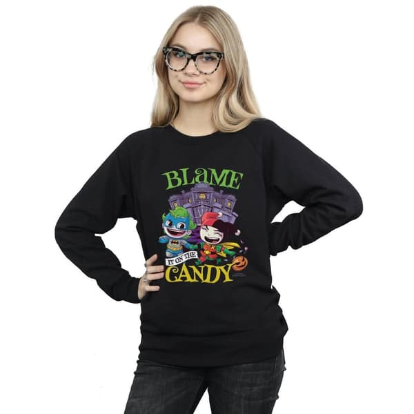 DC Comics Dam/kvinnor Super Friends - Skyll på godiset - Sweatshirt