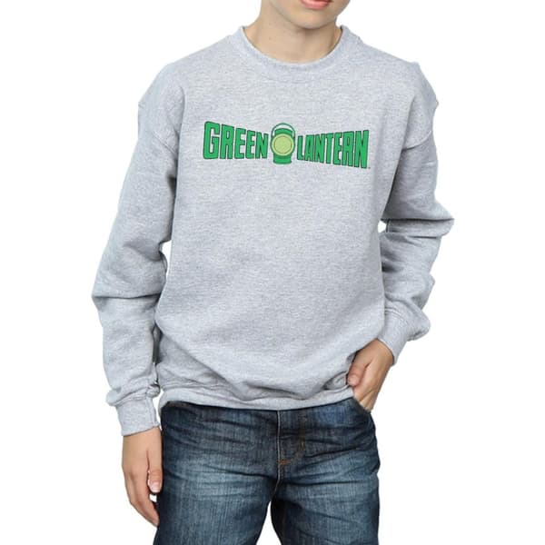 DC Comics Sweatshirt med textlogotyp från Green Lantern för pojkar