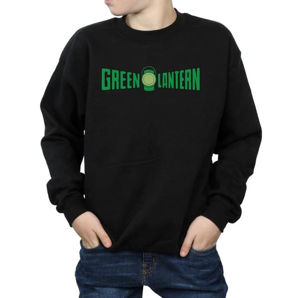 DC Comics Sweatshirt med textlogotyp från Green Lantern för pojkar