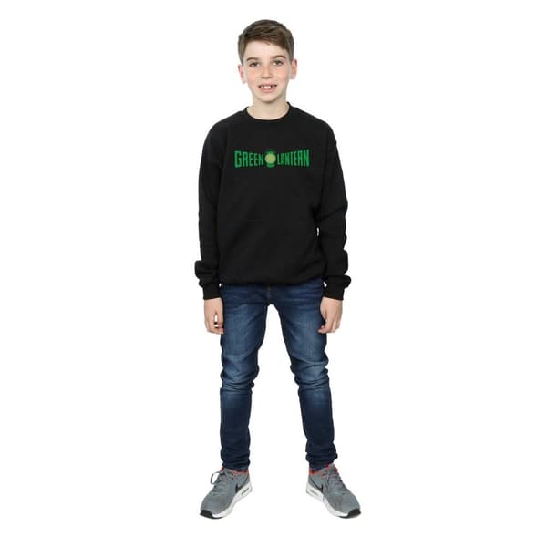 DC Comics Sweatshirt med textlogotyp från Green Lantern för pojkar