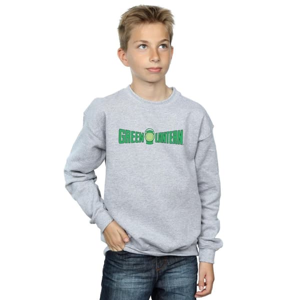 DC Comics Sweatshirt med textlogotyp från Green Lantern för pojkar