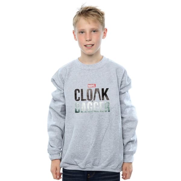 Marvel Pojkar Cloak And Dagger - Sweatshirt med logotyp