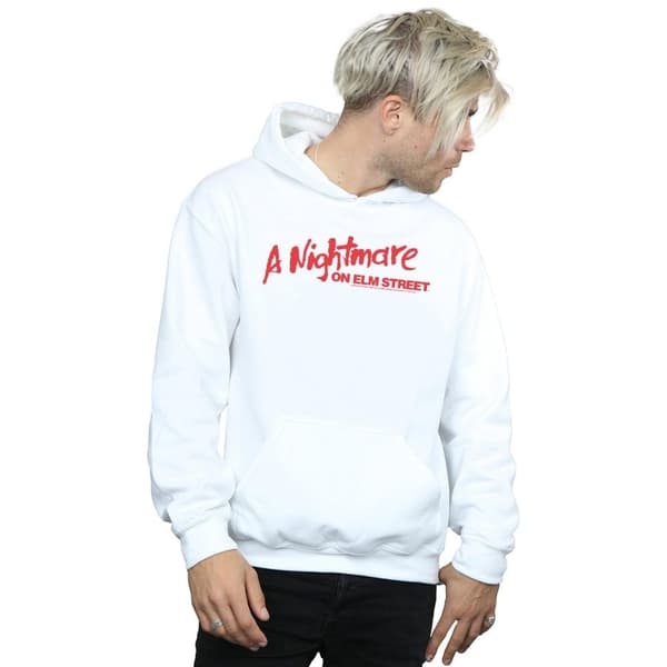 A Nightmare On Elm Street Mens Red Logo Hoodie