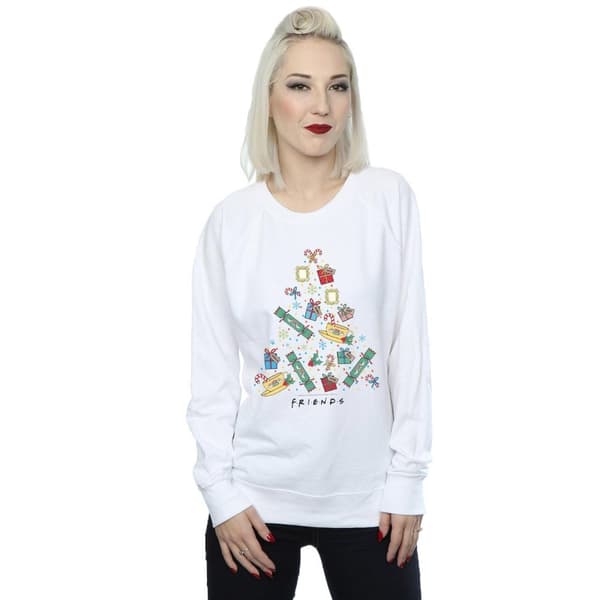 Friends Womens/Ladies Christmas Tree Sweatshirt