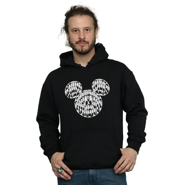 Disney Mens Musse Pigg Head Of Eyes Hoodie