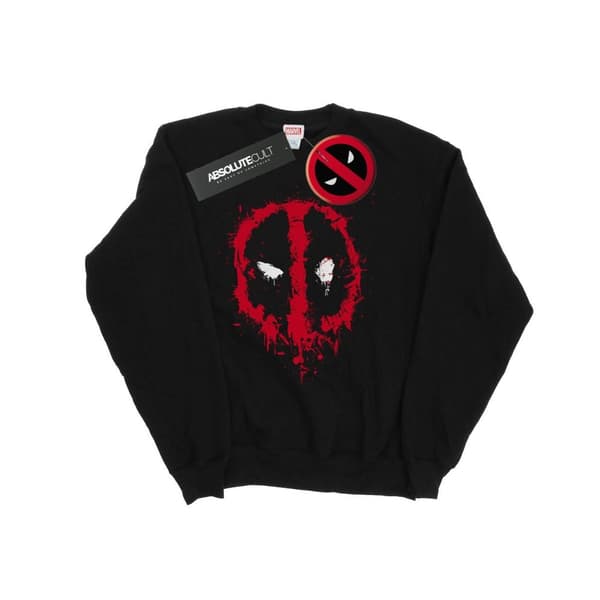 Marvel Dam/Tjej Deadpool Splat Face Sweatshirt