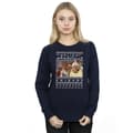 Miniatyrbilde 2 av 3: Friends Womens/Ladies Fair Isle Holiday Armadillo Sweatshirt