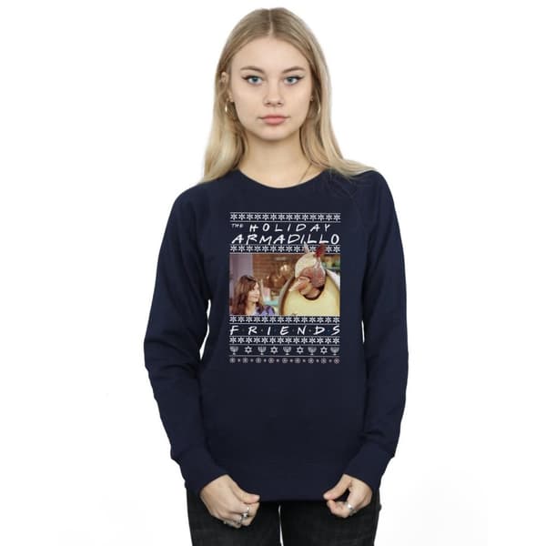 Friends Womens/Ladies Fair Isle Holiday Armadillo Sweatshirt