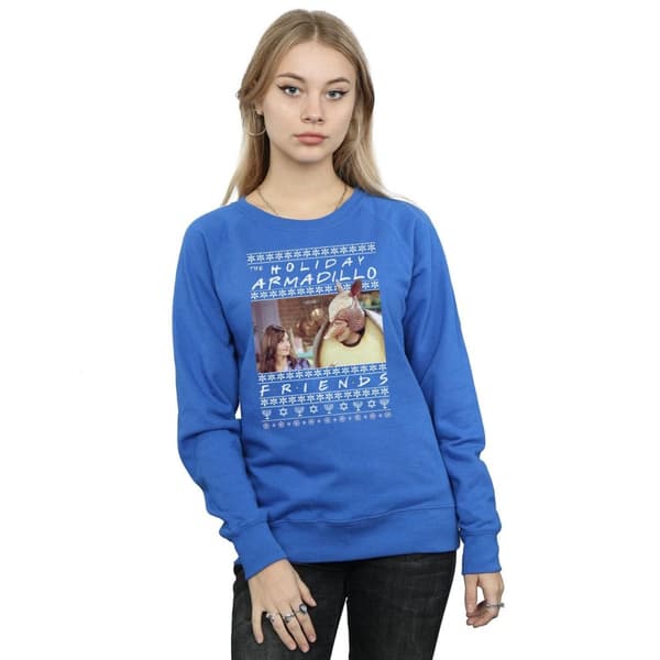 Friends Womens/Ladies Fair Isle Holiday Armadillo Sweatshirt