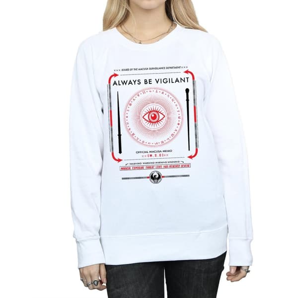 Fantastic Beasts Womens/Ladies Always Be Vigilant Sweatshirt