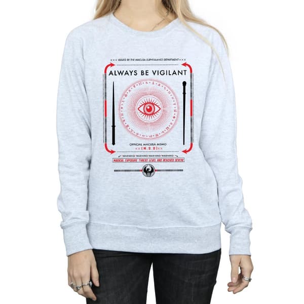 Fantastic Beasts Womens/Ladies Always Be Vigilant Sweatshirt