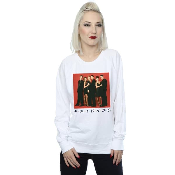 Friends Sweatshirt för damer/kvinnor med gruppfoto