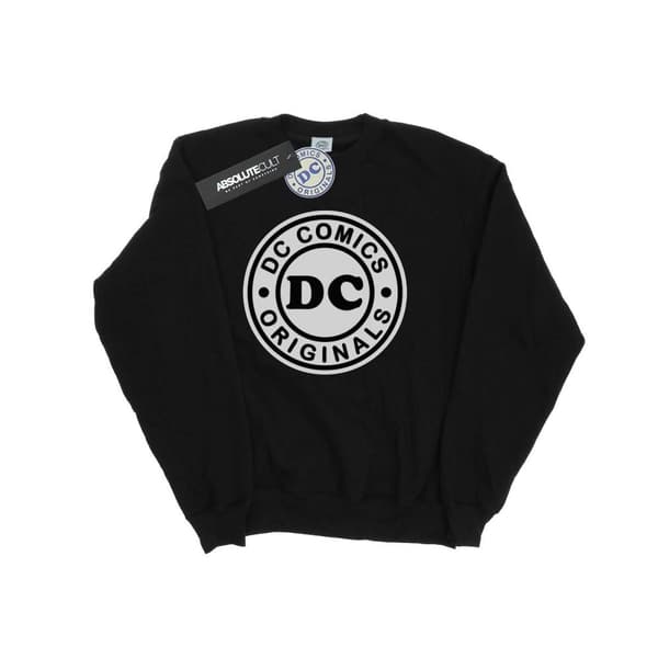 DC Comics Girls DC Originals Logo Sweatshirt Black 5-6 Years