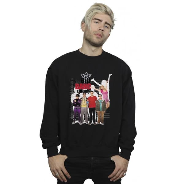 The Big Bang Theory Mens IQ Group Sweatshirt Black L