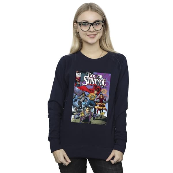 Marvel Womens/Ladies Doctor Strange Comic Circles Sweatshirt