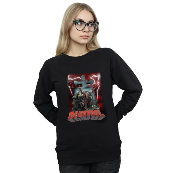 Marvel Womens/Ladies Deadpool Grave Sweatshirt